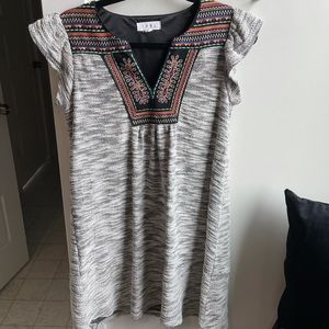 Red dress boutique knit dress